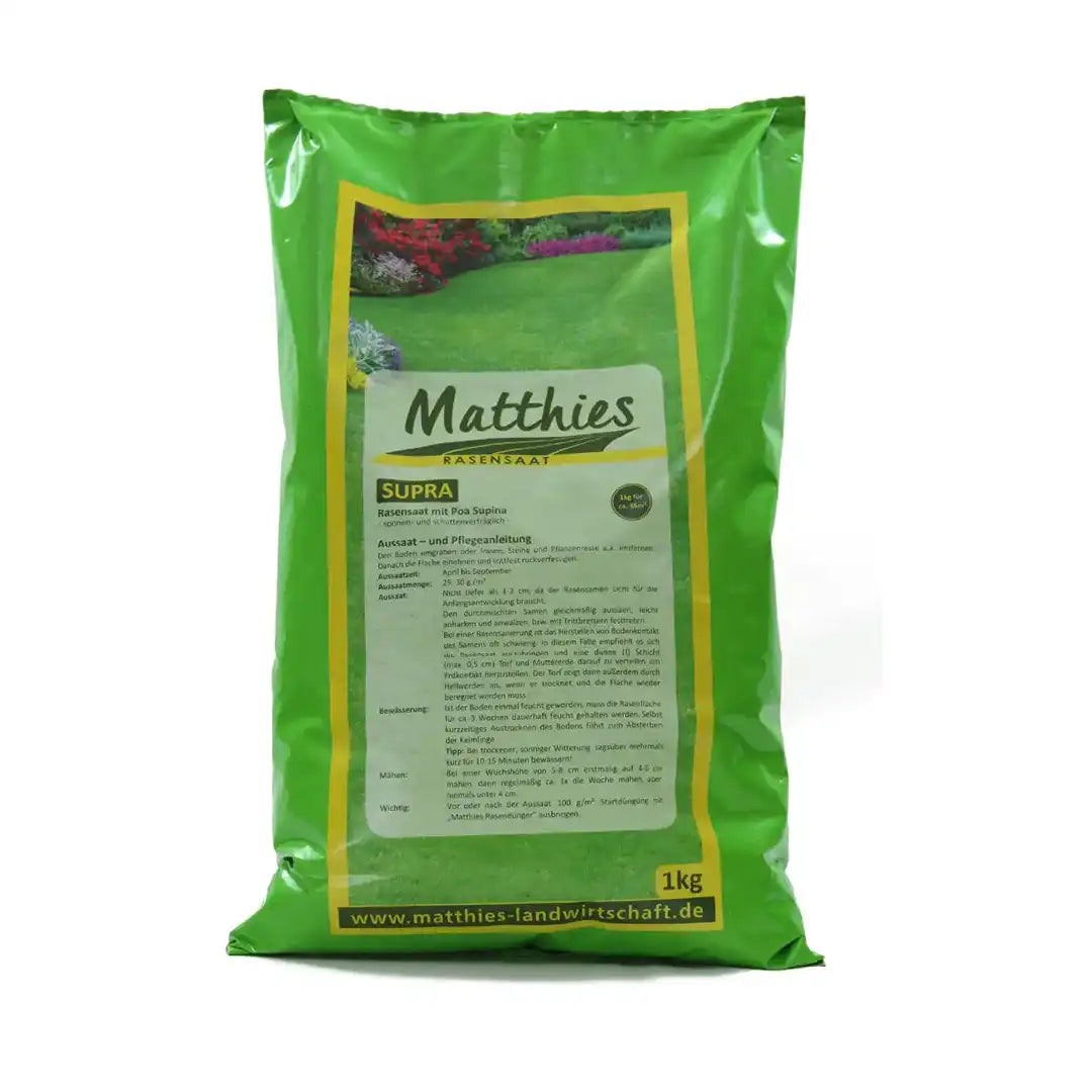 Matthies Rasenpflege Rasensaat Premium Supra 1kg