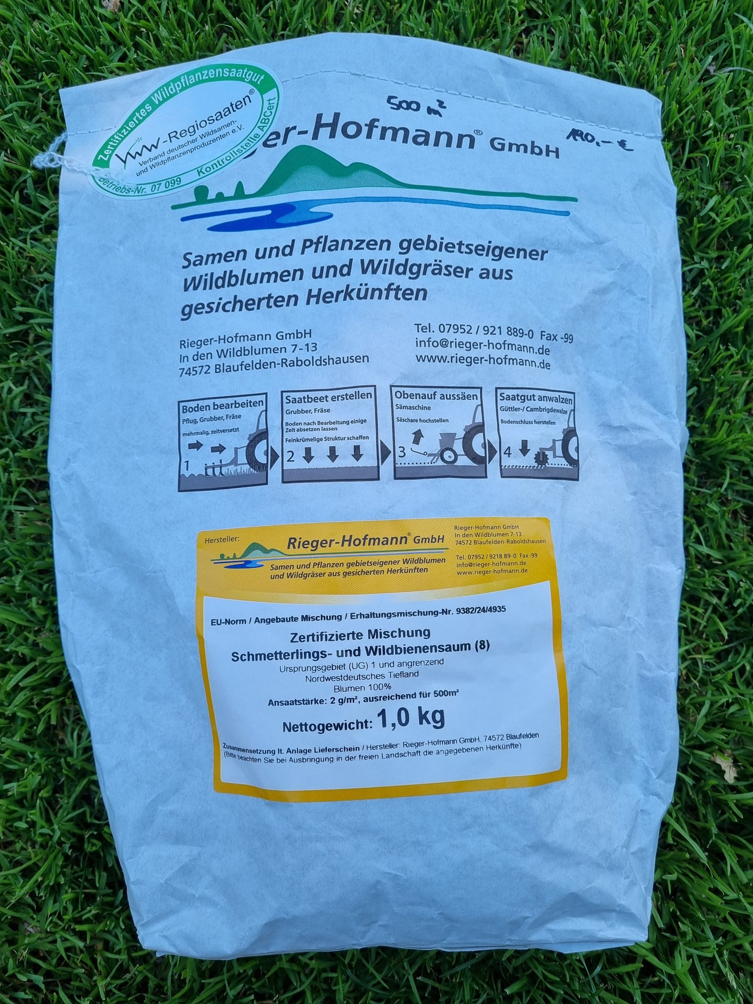Wildblumensaat: Schmetterlings- und Wildbienensaum